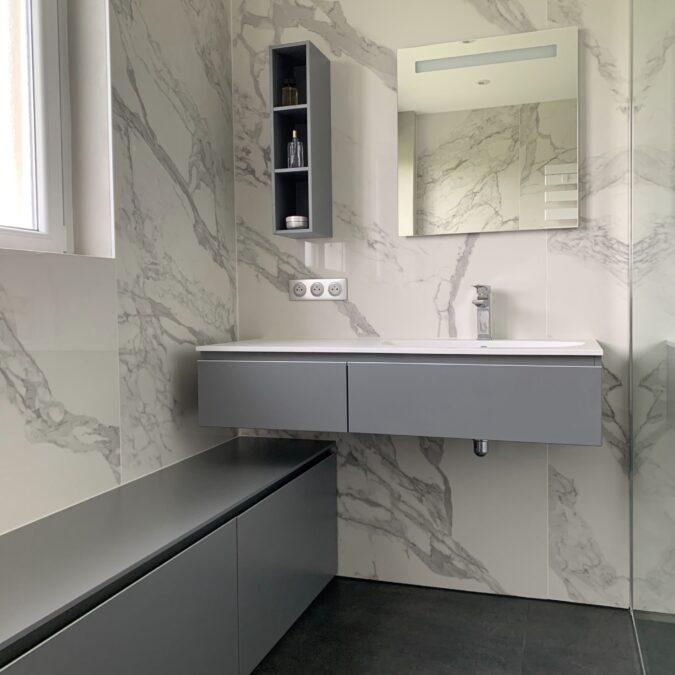 Cr&eacute;ation d’une salle de bain et WC &agrave; Zimmersheim Kingersheim 3